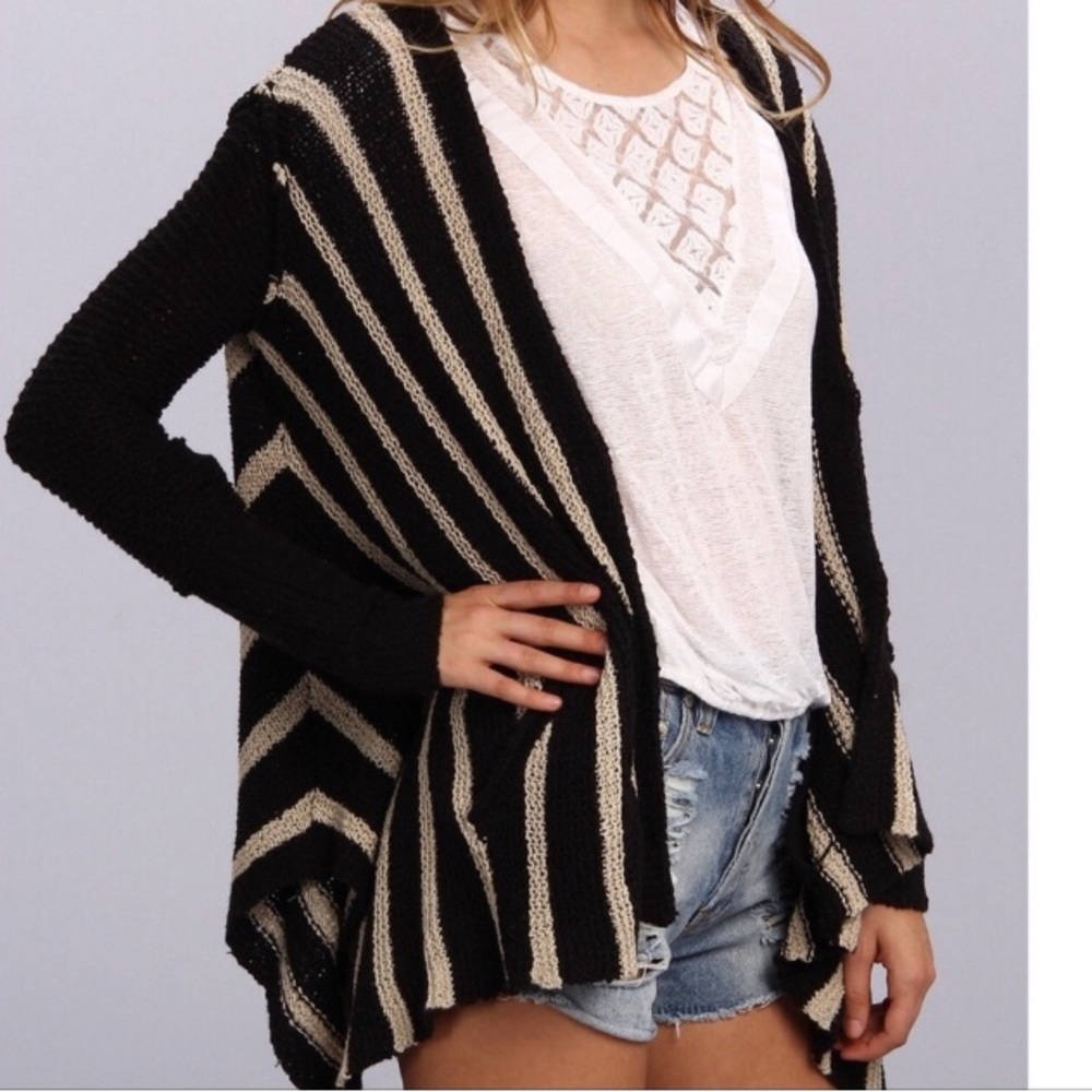 Free People Chunky Boho Knit Cardigan
